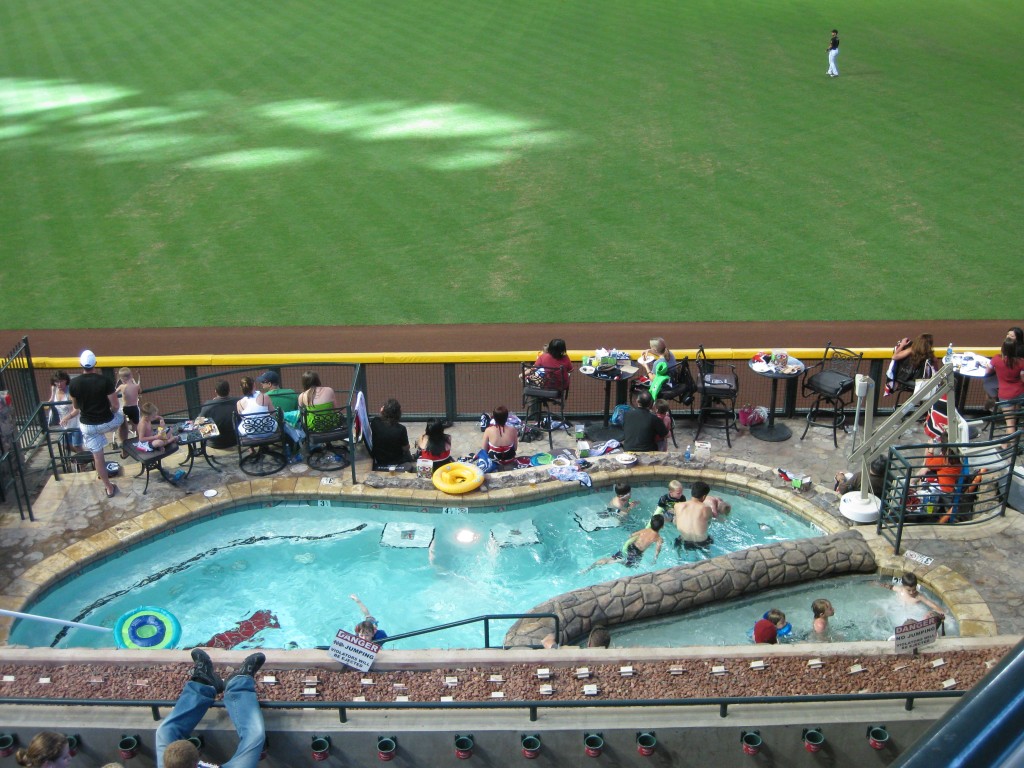 Pool suite at Chase Field, home of the Arizona Diamondbacks