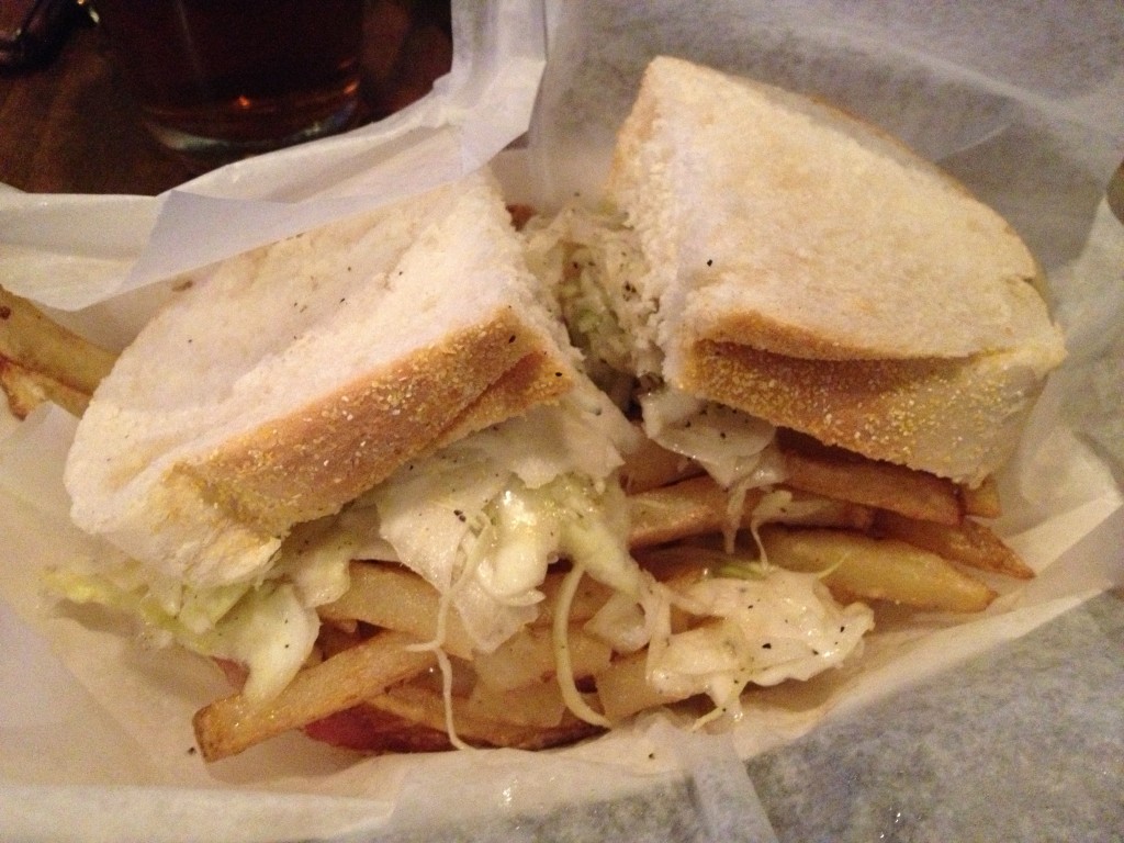 Sandwich from Primanti Bros. Pittsburgh sports travel