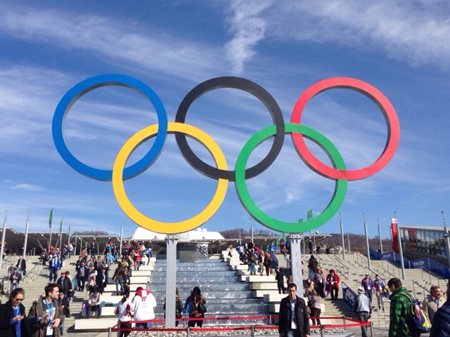 2014 Winter Olympics Sochi Olympic Rings entrance