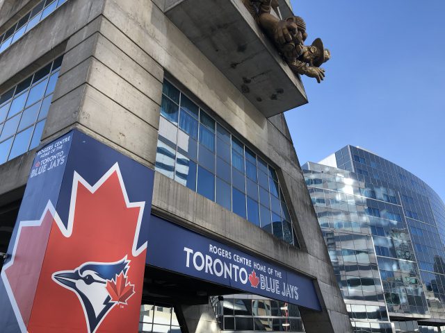 Exterior of Rogers Centre, home of the Toronto Blue Jays