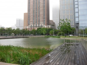 Discovery Green in downtown Houston