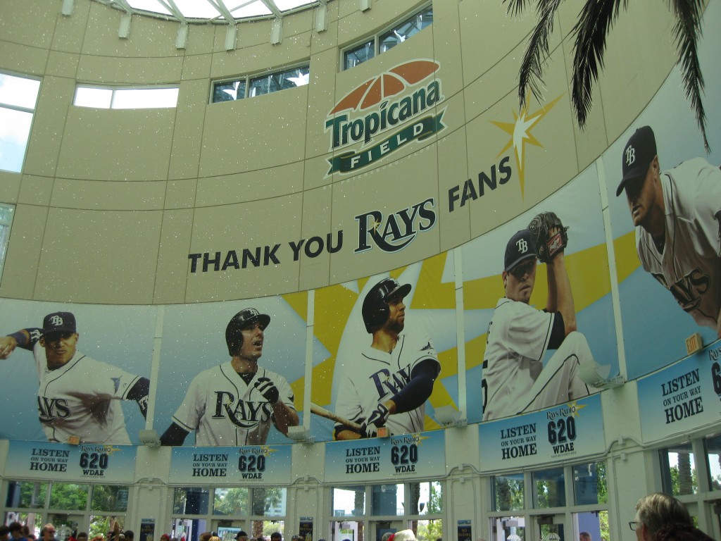Atrium at Tropicana Field, home of the Tampa Bay Rays