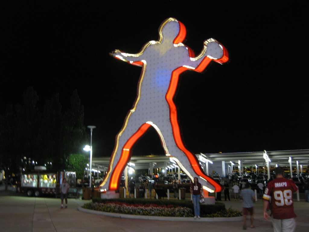Statue at FedEx Field, home of the Washington Commanders