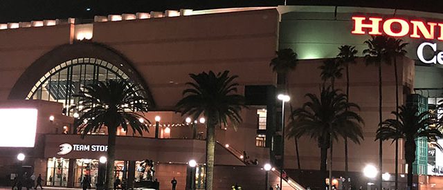 Honda Center panorama Anaheim Ducks parking events seating food