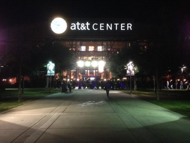 Entrance to AT&T Center, home of the San Antonio Spurs