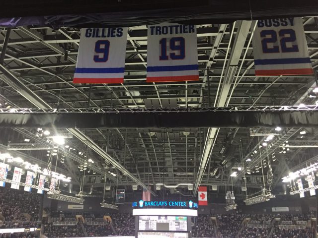 Barclays Center Islanders banners