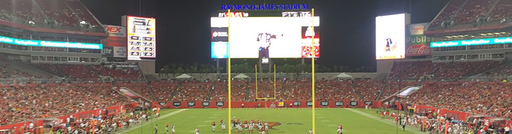 Raymond James Stadium Tampa Bay Buccaneers events hotels parking seating food