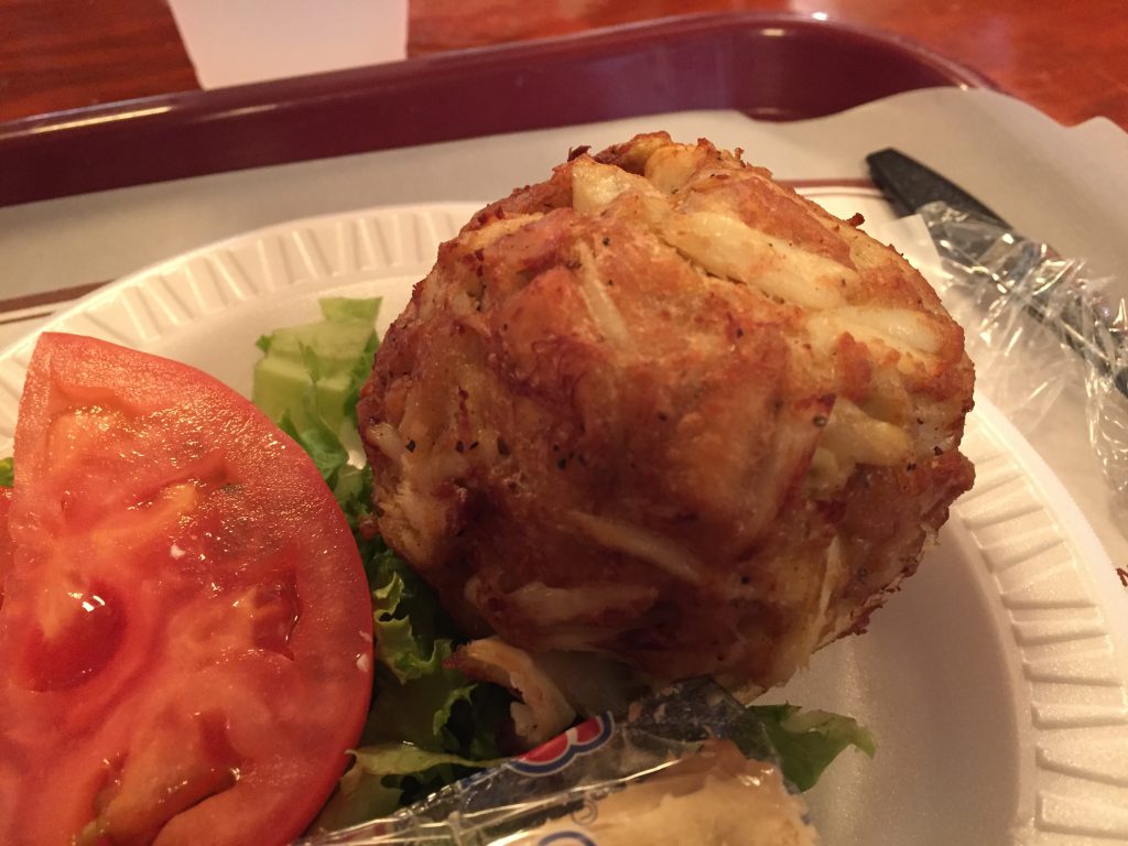Crab cake Faidley's Seafood Baltimore travel guide sports teams