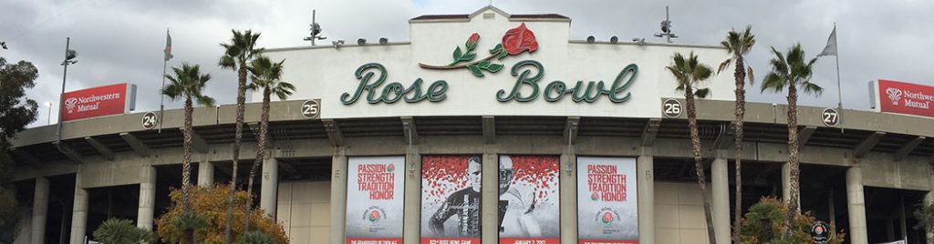 Rose Bowl Stadium panorama parade 2020