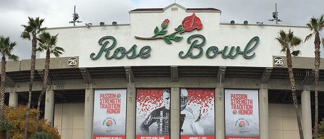 Rose Bowl Stadium panorama parade 2020