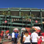 Left field gate at Angel Stadium of Anaheim, one potential stop on a baseball road trip