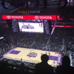 Overlooking the floor at Golden 1 Center, home of the Sacramento Kings