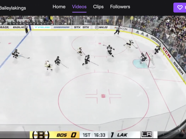 Kings vs. Bruins on Twitch