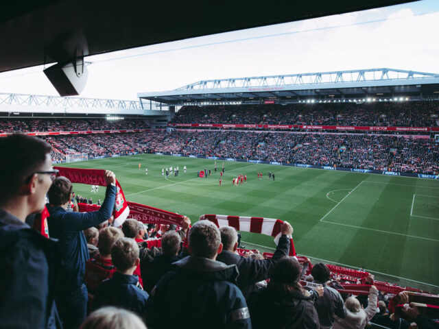 Overview of Anfield, home ground of Premier League club Liverpool FC