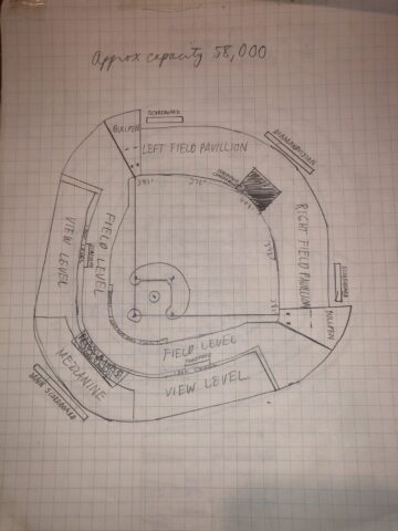 stadium ballpark doodle