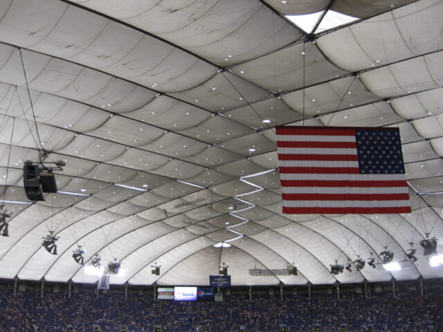 Roof of the Metrodome in Minneapolis