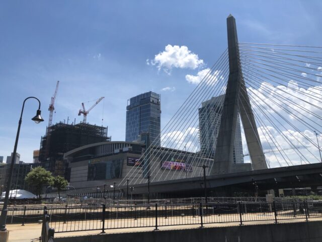 TD Garden and Bunker Hill Memorial Bridge