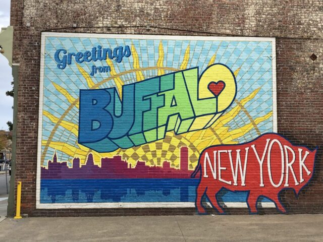Greetings From Buffalo New York mural