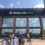 Globe Life Field in Arlington, Texas, a potential stop on a baseball road trip