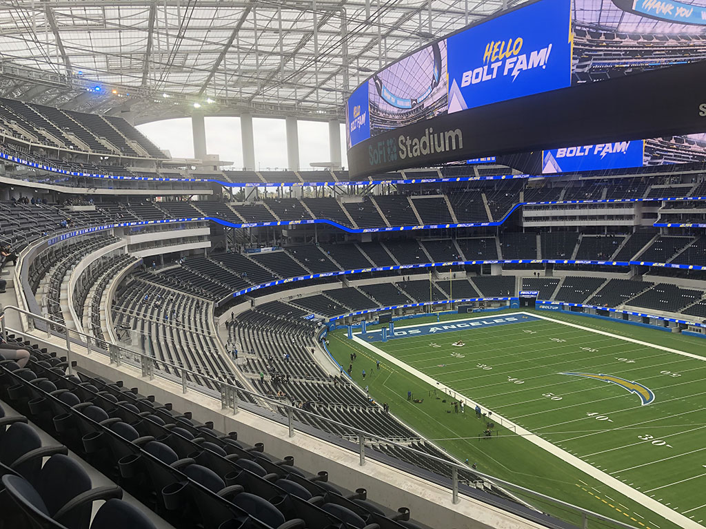 chargers team store sofi stadium