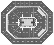 Footprint Center Arena seat & row numbers detailed seating chart, Phoenix 