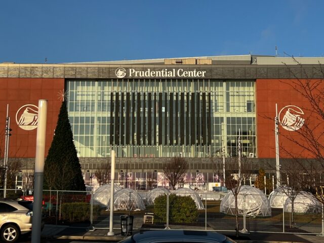 Exterior of Prudential Center in Newark, home of the New Jersey Devils