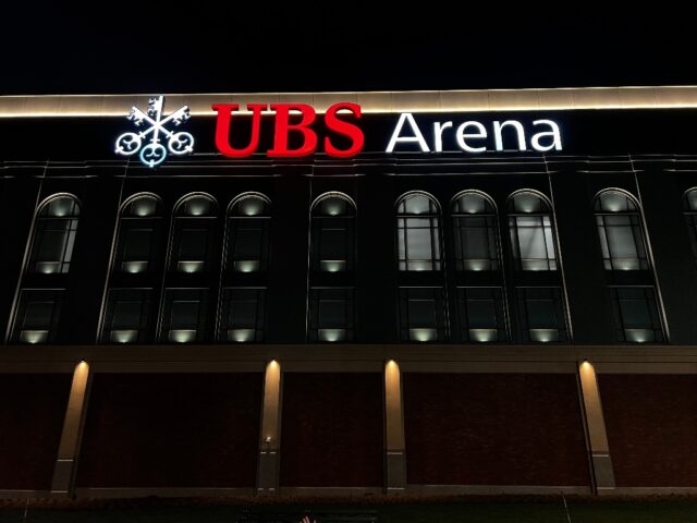 Exterior of UBS Arena, home of the New York Islanders. Read our guide for info on events, tickets, parking, hotels, seating and food