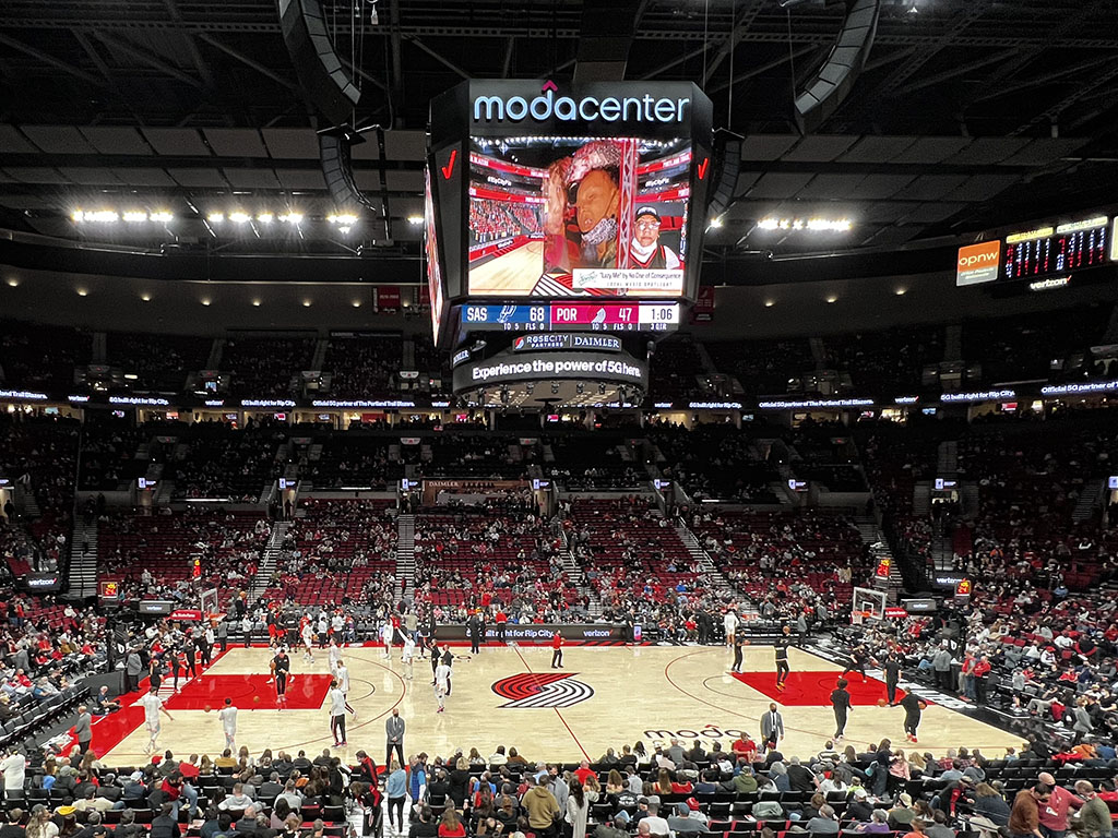 Portland Trail Blazers Manage LED Screens at Moda Center With