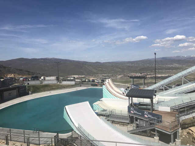 The Utah Olympic Park, located outside Park City, Utah