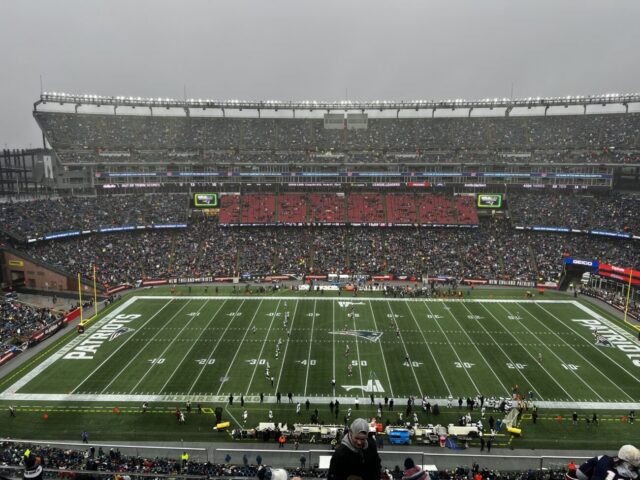 Gillette Stadium midfield view