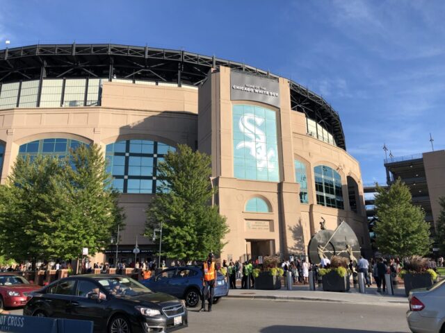 Exterior of Guaranteed Rate Field, home of the Chicago White Sox
