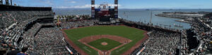 Panoramic view of Oracle Park, home of the San Francisco Giants