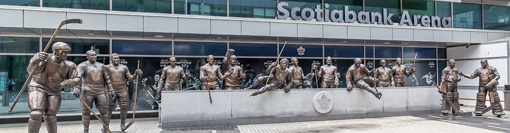 Scotiabank Arena, home of the Toronto Maple Leafs and Raptors