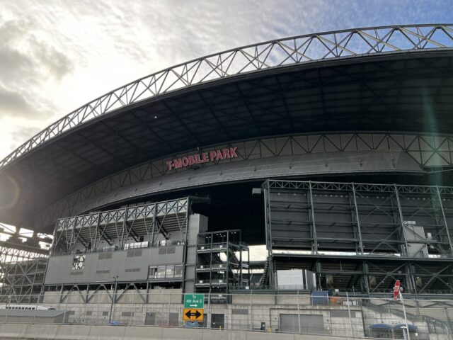 Exterior of T-Mobile Park, home of the Seattle Mariners