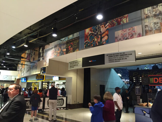 Concourse at FedExForum, home of the Memphis Grizzlies