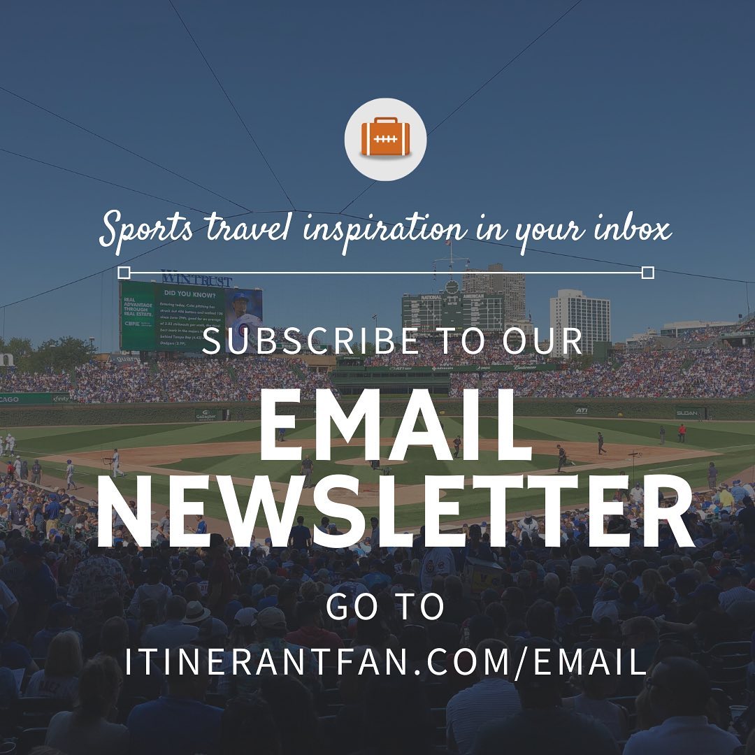 Been lagging in social content lately because my computer has been on the fritz, but in the meantime, here’s a friendly reminder that I do a weekly email newsletter! Get tips about travel and sports in your inbox and keep tabs on upcoming projects, all straight to your inbox.And if you like the newsletter, tell a friend or two! This sports travel nut would appreciate it very much.#sports #travel #sportstravel #sportstourism #newsletter #newsletters #subscribe