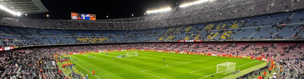 Camp Nou in Barcelona, Spain, home of FC Barcelona