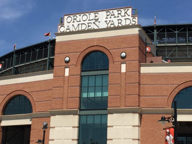 Home plate entrance gate at Oriole Park at Camden Yards in Baltimore