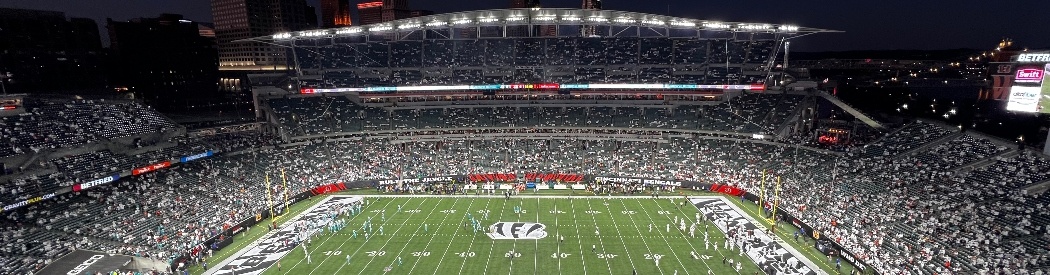 Panoramic view of Paycor Stadium, home of the Cincinnati Bengals
