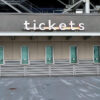 Stock image of ticket windows at a sports and entertainment venue