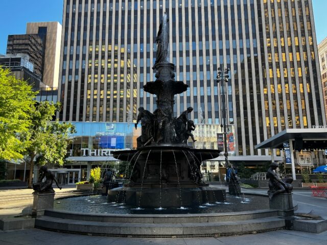Tyler Davidson Fountain in Fountain Square, Cincinnati