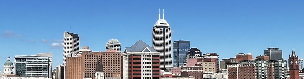 View of the downtown Indianapolis skyline
