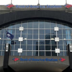 North entrance to Bank of America Stadium, home of the Carolina Panthers