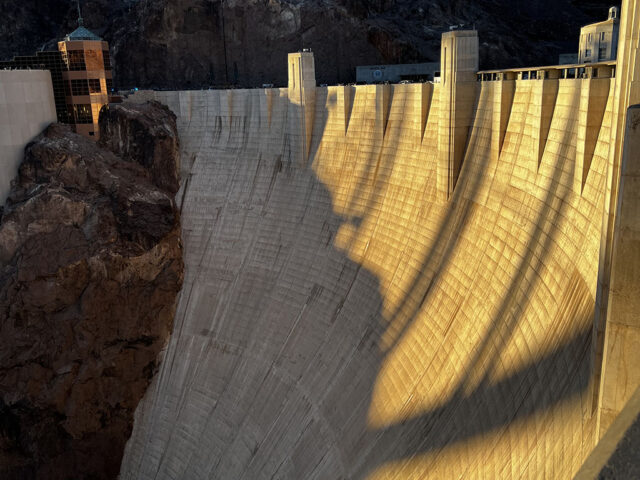 Hoover Dam, located near Las Vegas