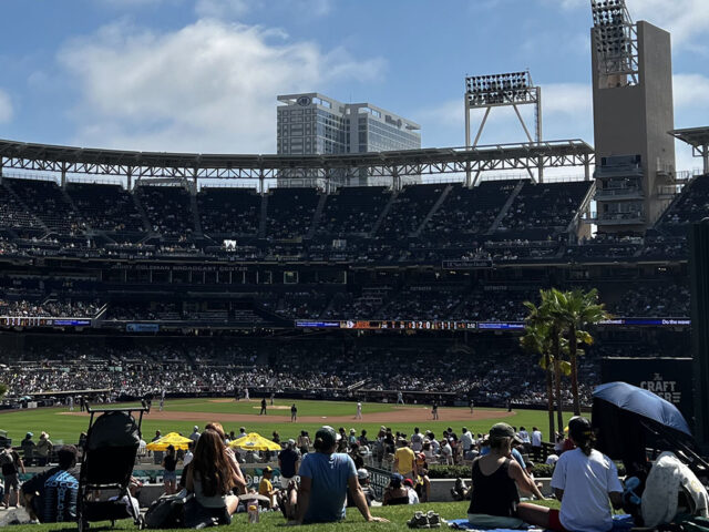View of the field at Petco Park in San Diego
