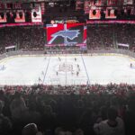 View of the rink at PNC Arena in Raleigh, North Carolina