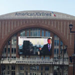 Main entrance of American Airlines Center in Dallas