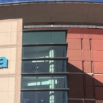 Exterior signage at Ball Arena in Denver