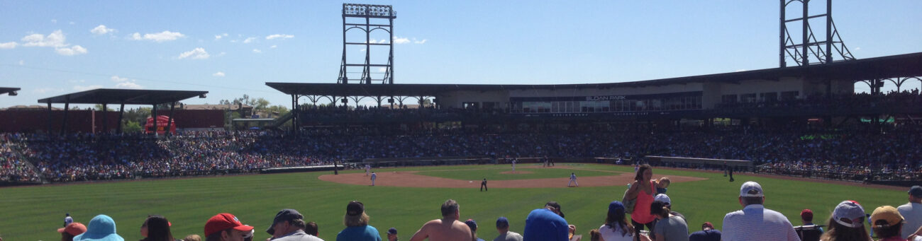 This spring stadium is so cool. Sloan Park in Mesa, AZ. Home of