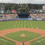 Panoramic view of Dodger Stadium in Los Angeles